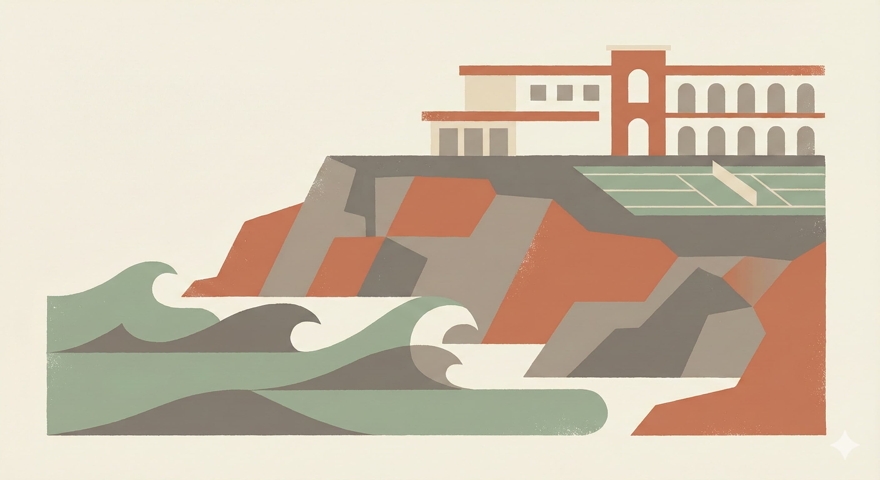 Mendocino Cove illustration